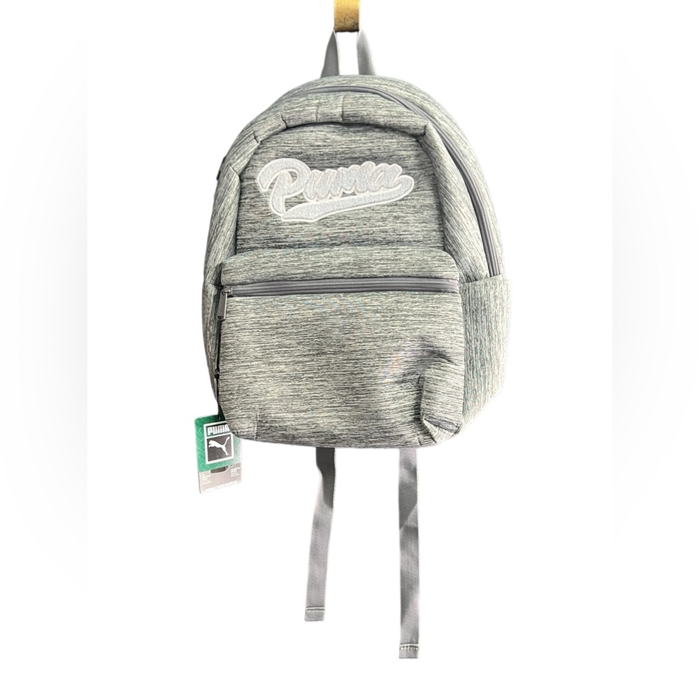 Puma Grey and pink patch backpack